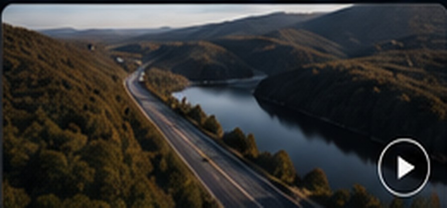 Drohnenaufnahme einer Landschaft